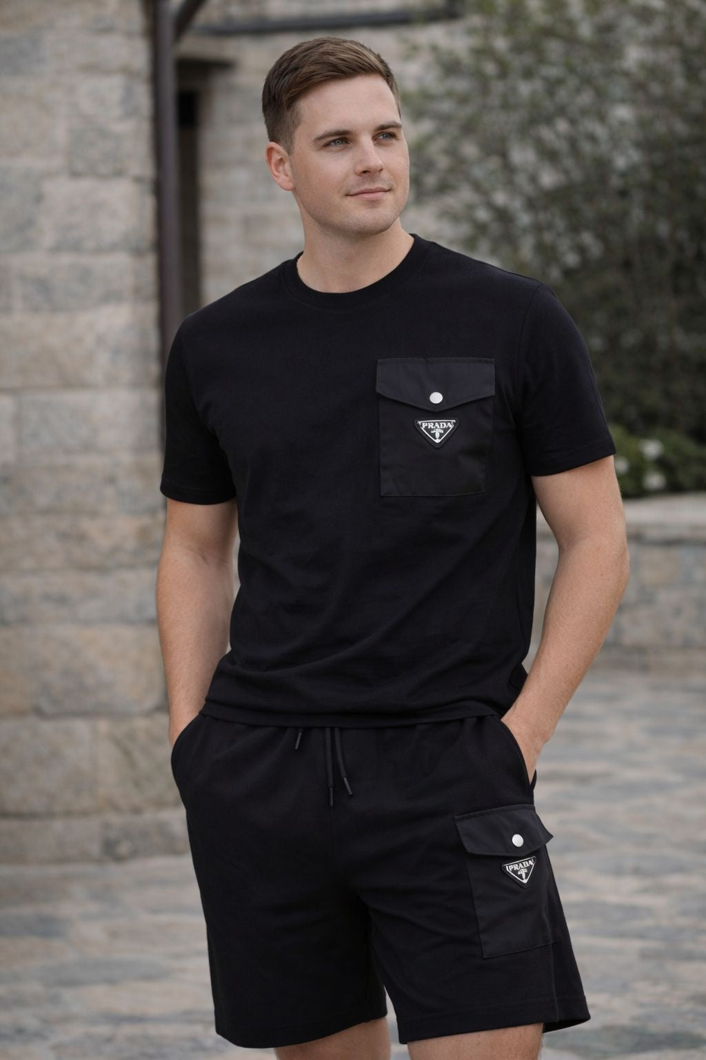 Conjunto de verano Prada negro