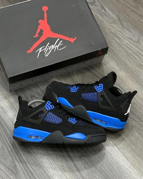 Jordan retro 4 negro/azul calidad G5