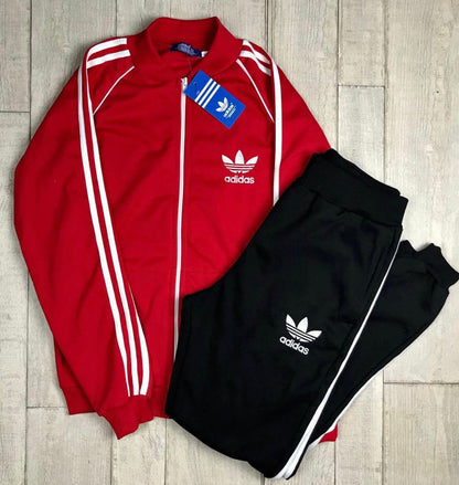 Conjunto Adidas Azul y Rojo